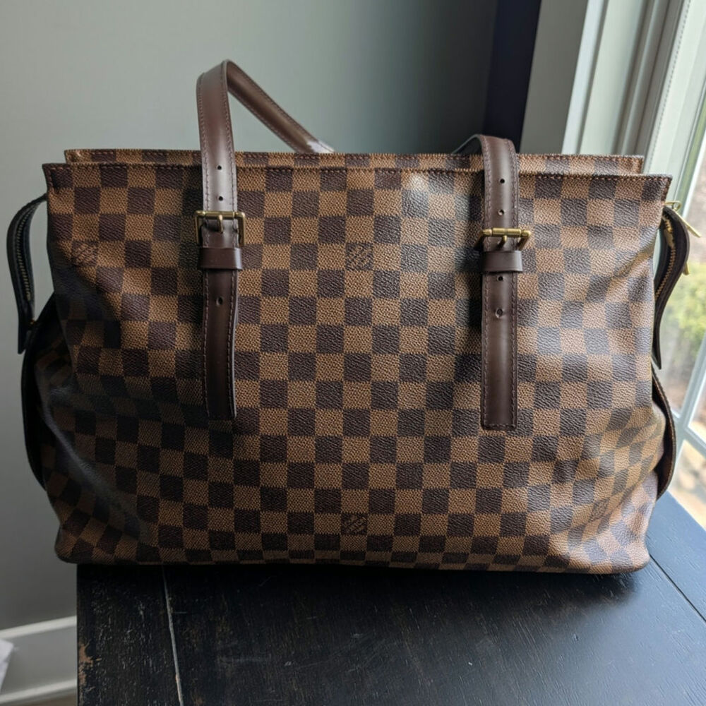 Louis Vuitton Damier Ebene Chelsea Tote Bag.
